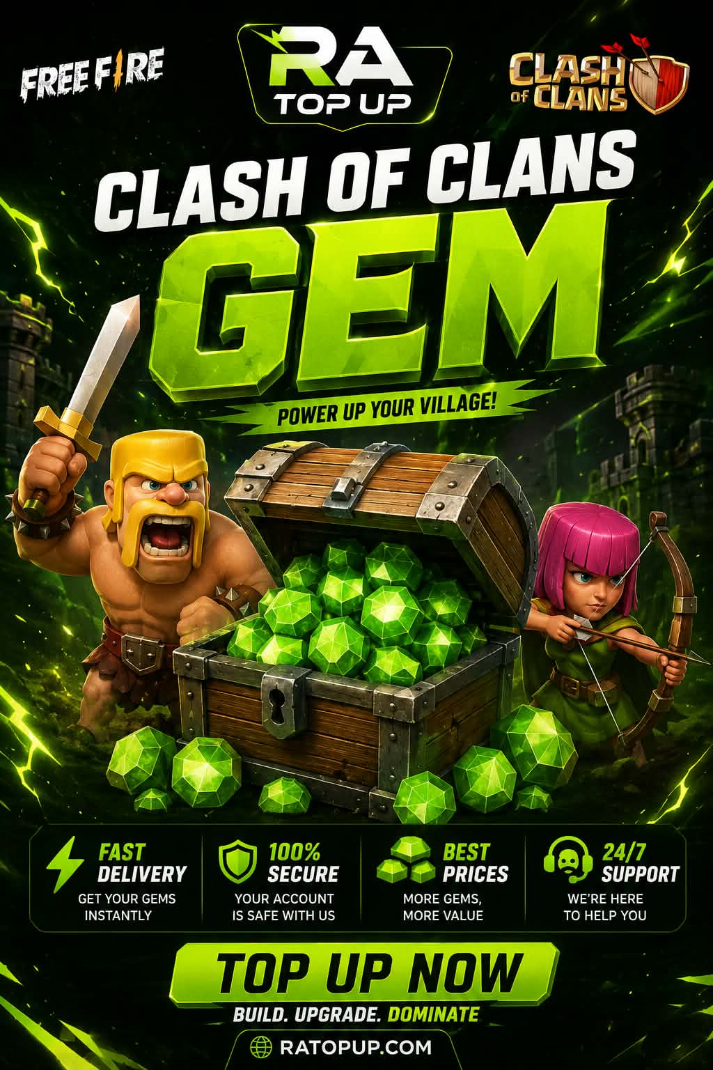 CLASH OF CLANS GEMS